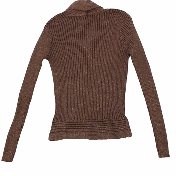 American Jeans wrap front sweater brown medium - Picture 8 of 8